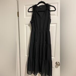 Who What Wear Black Sleeveless Midi Dress – Size Small
